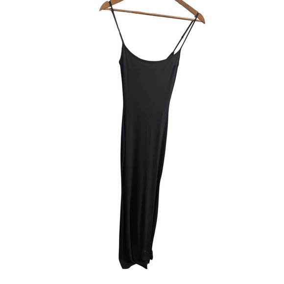 SKIMS ONYX SOFT RIBBED LOUNGE MAXI SLIP DRESS NWT SIZE MEDIUM - Picture 4 of 16
